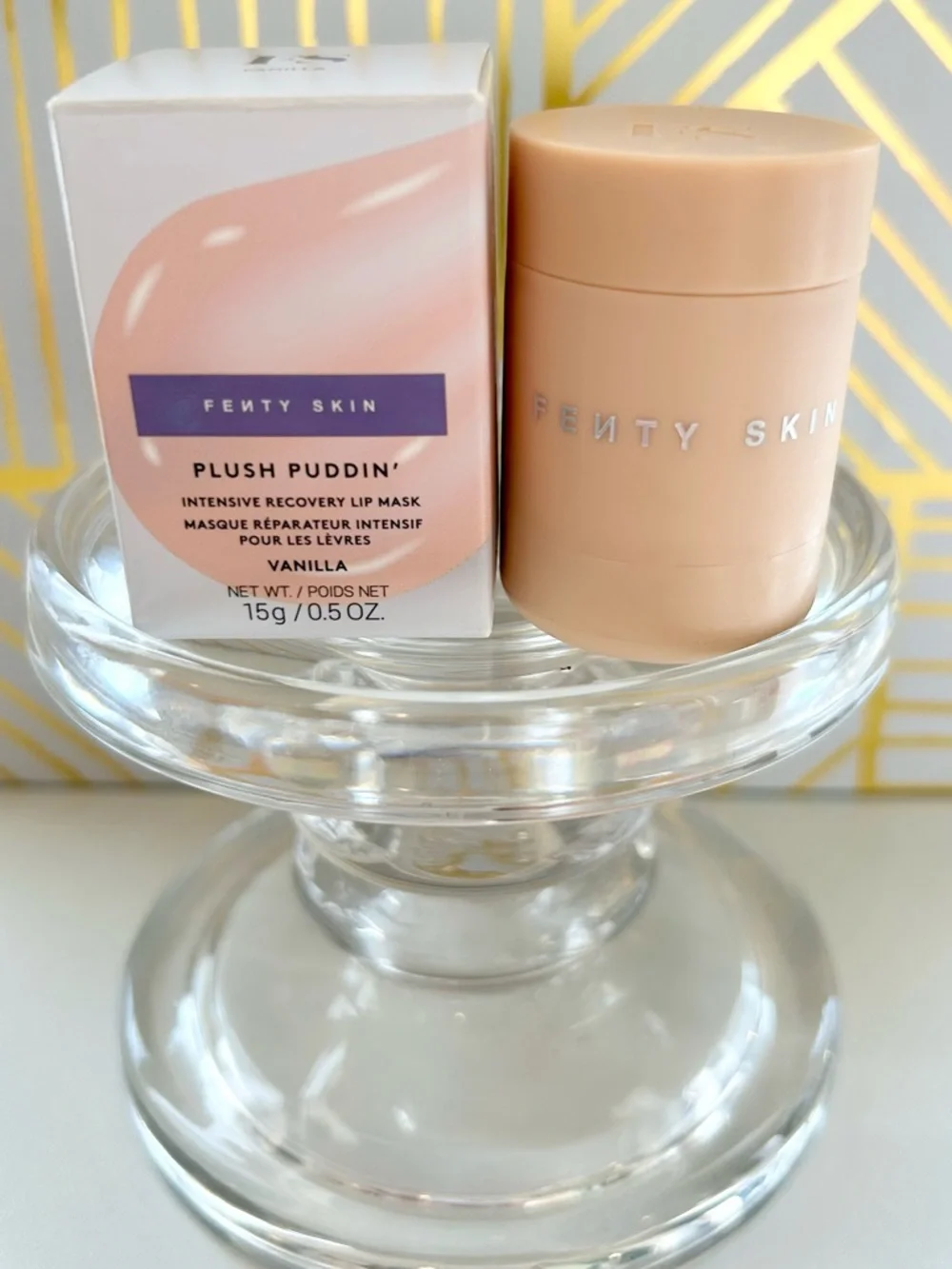 ✨ Fenty Skin Plush Puddin Lip Mask Vanilla | New in Box | Full Size ✨